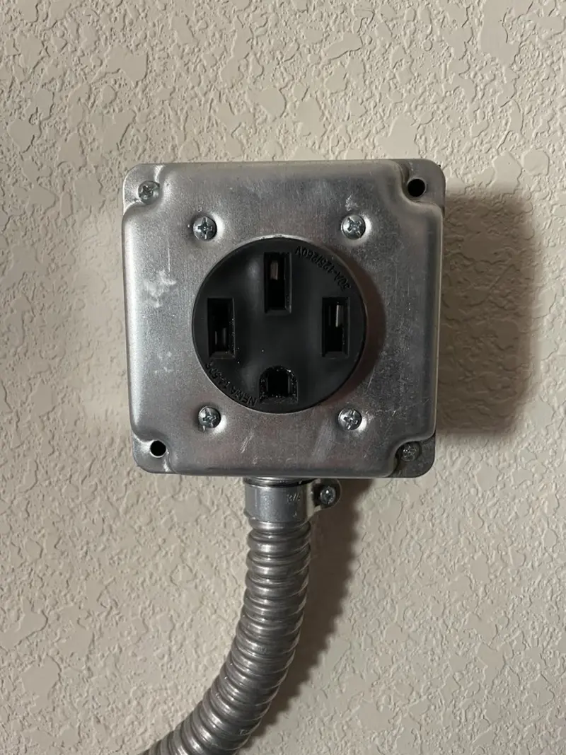 NEMA 14-50 outlet installed for Smart Home Electrical in Lake Panasoffkee